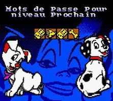 une photo d'Ã©cran de Les 102 Dalmatiens a la Rescousse sur Nintendo Game Boy Color